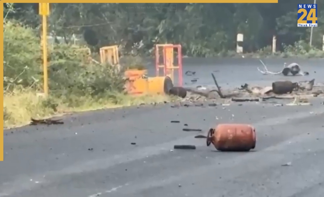 cylinder A truck carrying LPG cylinders overturned in Tamil Nadu's Ariyalur, triggering multiple explosions.