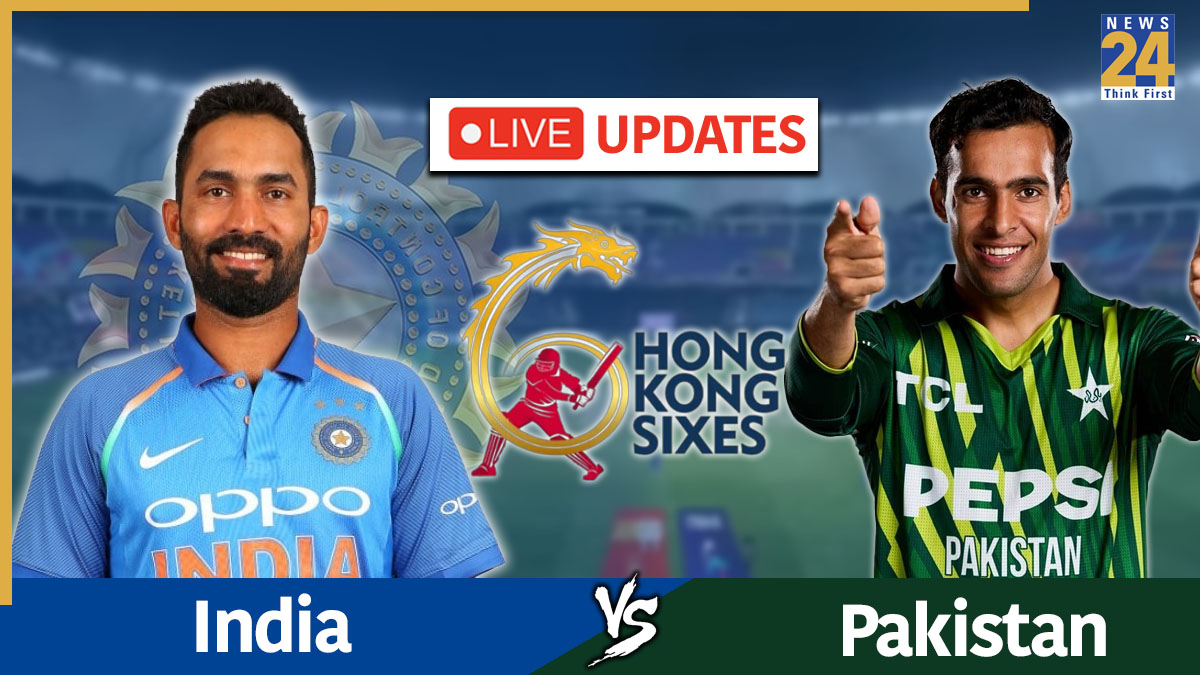 [LIVE] PAK 41-1 (3 overs) | IND vs PAK Hong Kong Sixes Cricket Match Score and Updates: India won by 2 runs by DLS