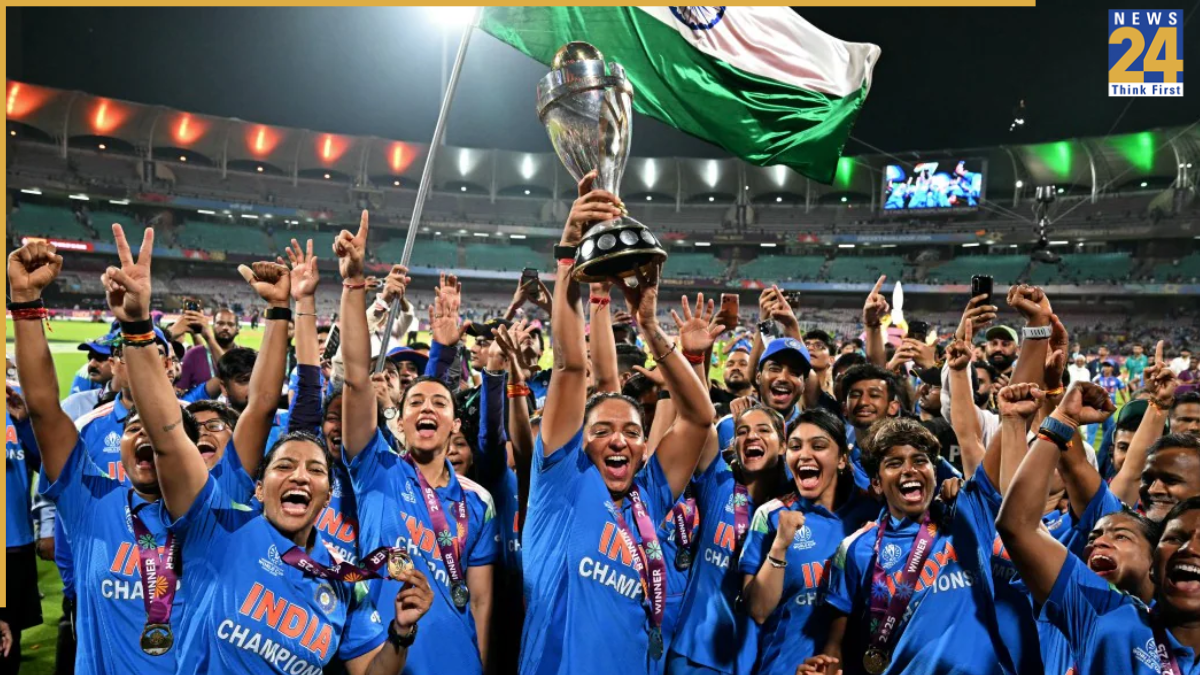 Team India unveil their anthem after winning Women's ODI World Cup