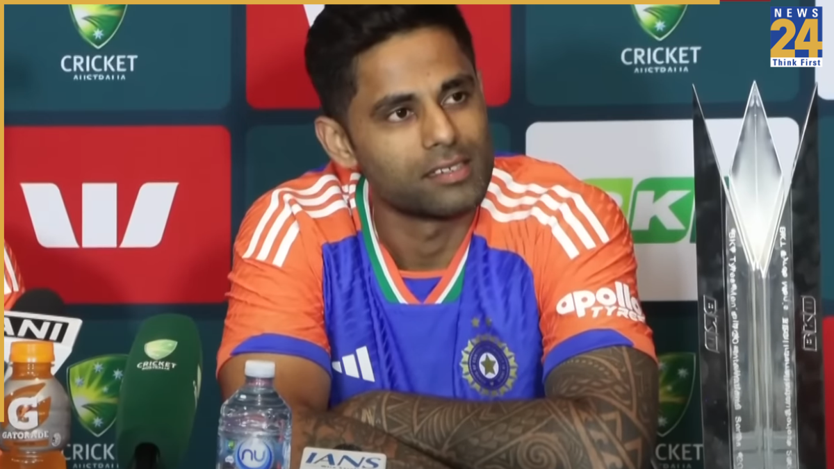 Suryakumar Yadav during post-match press conference