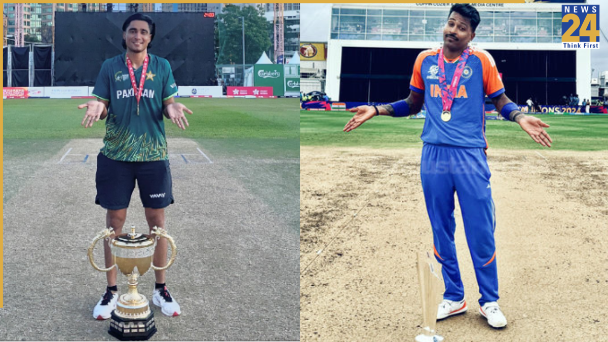 Pakistan Cricketer copies Hardik Pandya’s iconic trophy celebration after winning Hong Kong Sixes