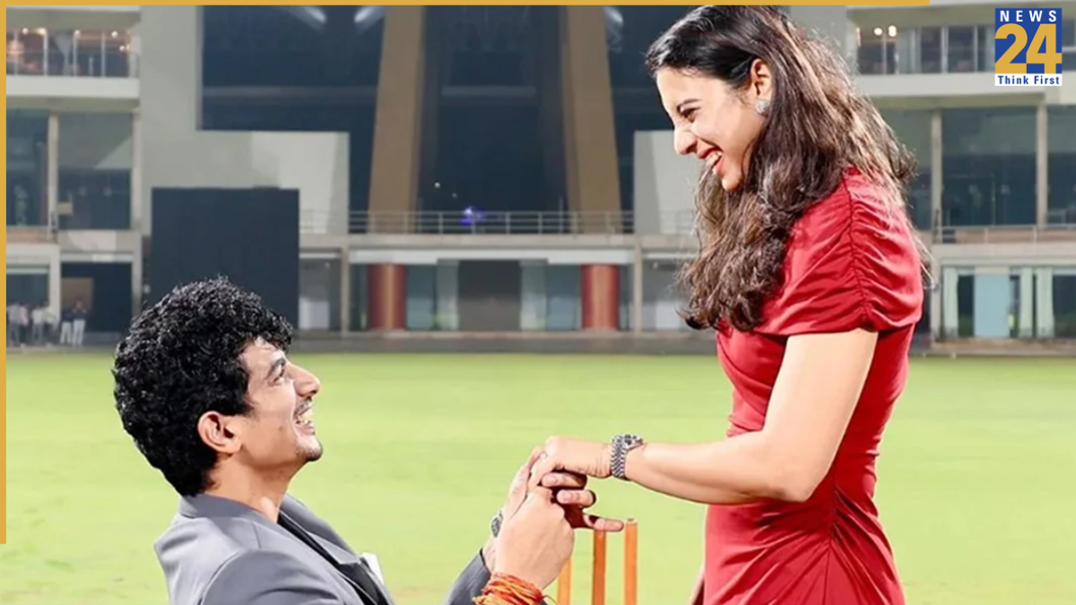 Palash Muchhal and Smriti Mandhana