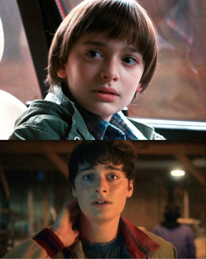 stranger things then vs now -1-2-3-4-5-6