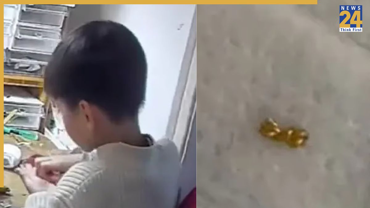 Chinese boy bites mom's gold necklace into pieces Chinese boy, 8, bites mother's gold necklace into small pieces, gifts it to classmates