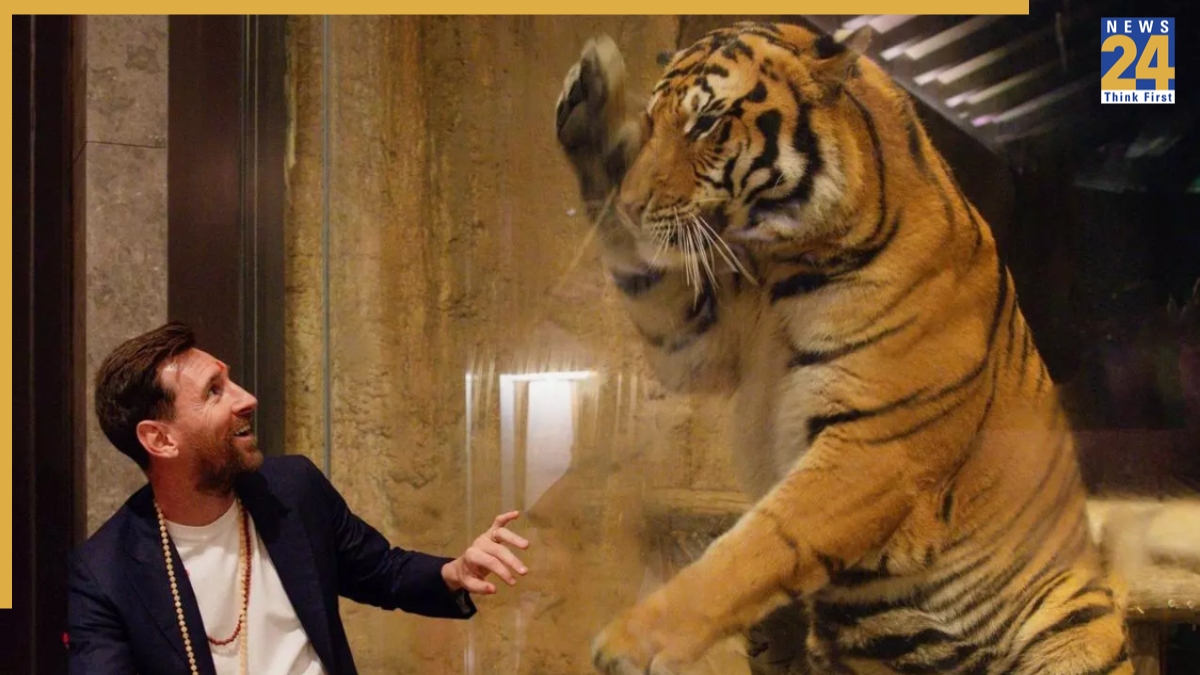 In Pics: Footballer Lionel Messi meets tradition and tigers at Anant Ambani's Vantara-1