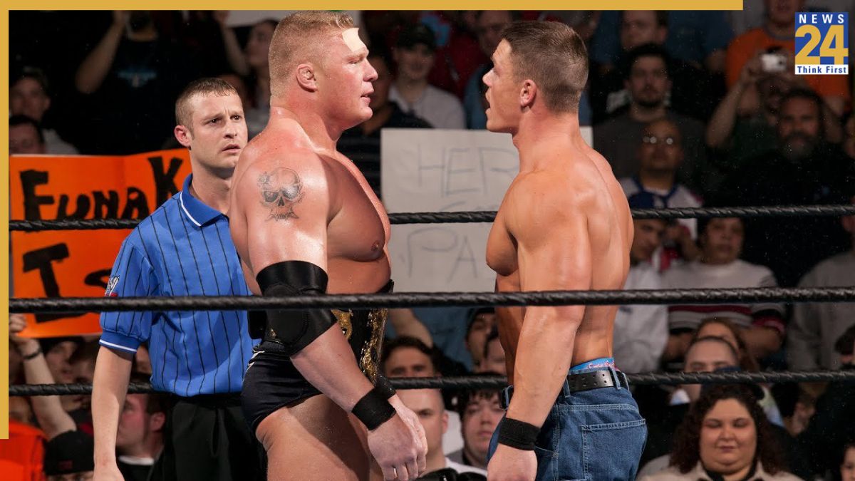 John Cena and Brock Lesnar