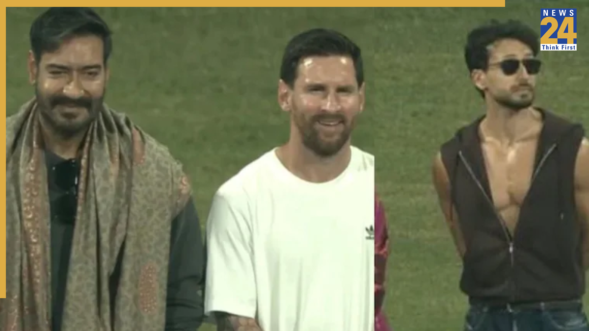 Ajay Devgn, and Tiger Shroff booed by crowd at Lionel Messi’s Mumbai visit at Wankhede, Argentine footballer reacts: WATCH viral video