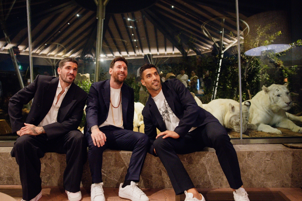 In Pics: Footballer Lionel Messi meets tradition and tigers at Anant Ambani's Vantara-1-2-3