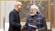 Narendra Modi with Satya Nadella