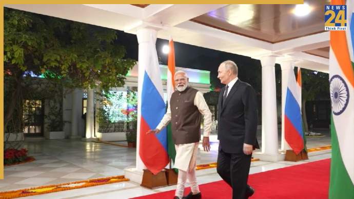 Putin at Modi's residence