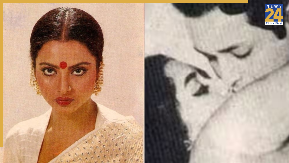 Rekha Kissing Scene