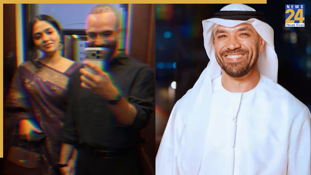 Tamil actress Sunainaa and UAE Influencer Khalid Al Ameri Tamil actress Sunainaa and UAE Influencer Khalid Al Ameri