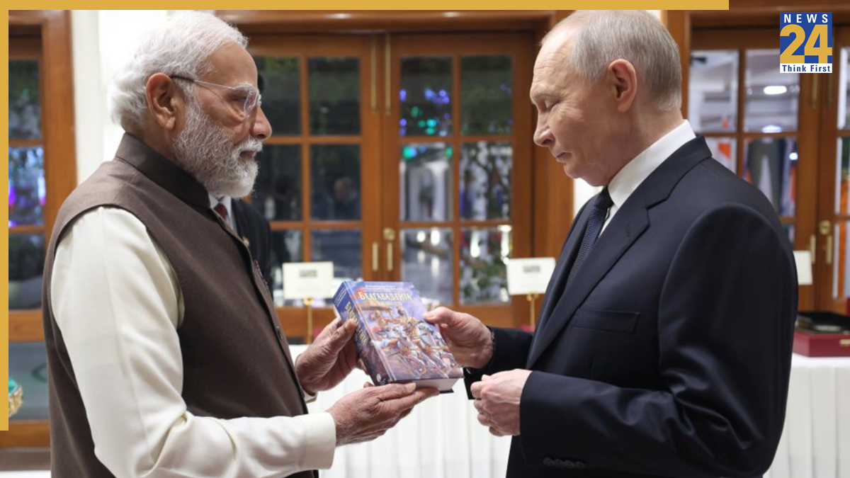 PM Modi presents Russian edition of Bhagavad Gita to Putin, calls it ‘Inspiration for millions’